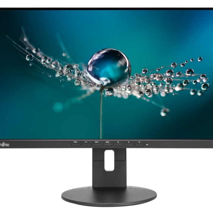 Fujitsu DISPLAY B27-9 TS QHD 27" Ultra Wide, LED, Business Line, IPS, 5ms, 1000:1, 350 cd/m2, 2560x1440 2K, 100% sRGB, 1xHDMI, 1xDP 1.2, 1 x DualLink DVI, USB, 5-in-1 stand, Sp.2x2W, HAdj. 150mm, Rotation 90°,Tilt -5°/+35°, Swivel angle 345°, Matt bl на супер цена