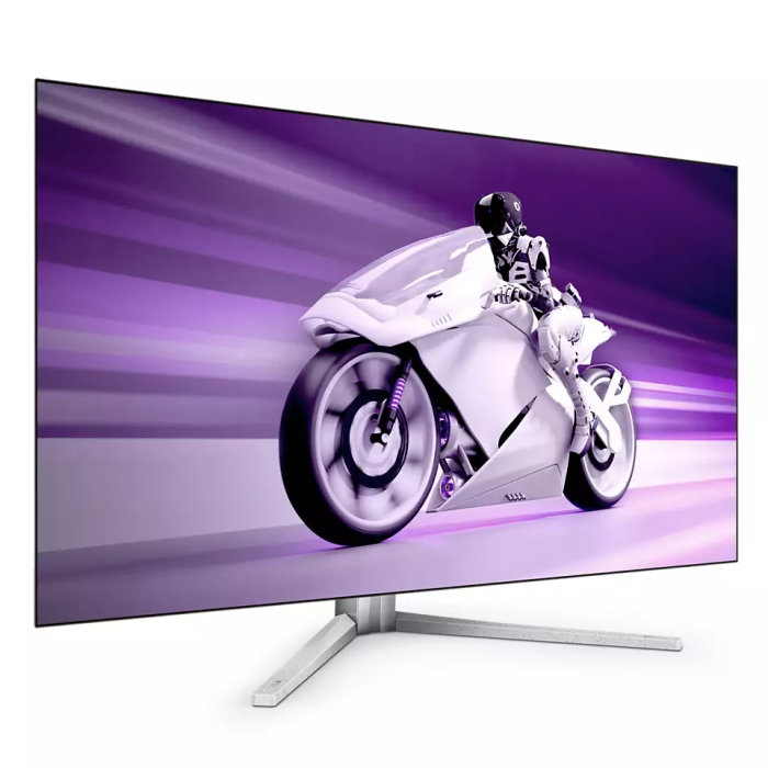 Philips 42M2N8900, 42" OLED, 3840x2160@138Hz, 0.03 GtG, 135-450 nit, 1500000:1, Mega Infinity DCR, Adaptive Sync, FlickerFree, Low Blue Light, 5Wx2+DTS, Tilt, Height Adjust, Swivel, 2xHDMI, DP, USB hub (тъмнейл - 1)