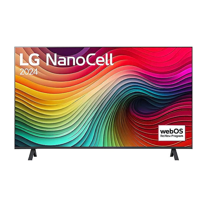 LG 43NANO81T3A, 43" 4K HDR Smart Nano Cell TV, 3840x2160, DVB-T2/C/S2, AI Alpha 5 Gen7, HDR 10 PRO, webOS 24, ThinQ AI, WiFi, Clear Voice, AI Upscaling, Bluetooth, Hdmi, CI, LAN, AirPlay2, SPDIF, 2 Pole stand, Silver на супер цена