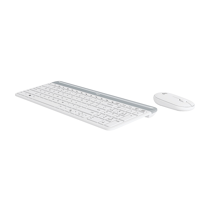 Logitech Slim Wireless Keyboard and Mouse Combo MK470 - OFFWHITE (тъмнейл - 1)