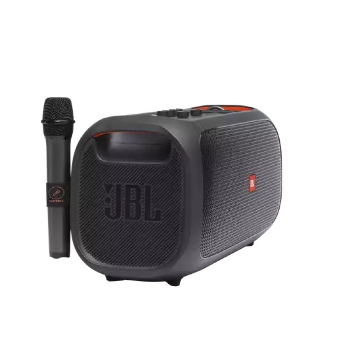 JBL PARTYBOX On-The-Go Portable party speaker with built-in lights and wireless mic (тъмнейл - 2)