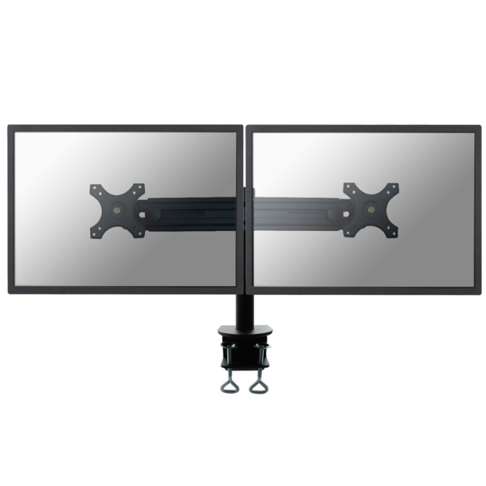 Neomounts by NewStar Flat Screen Desk Mount (clamp) for 2 Monitor Screens (тъмнейл - 1)