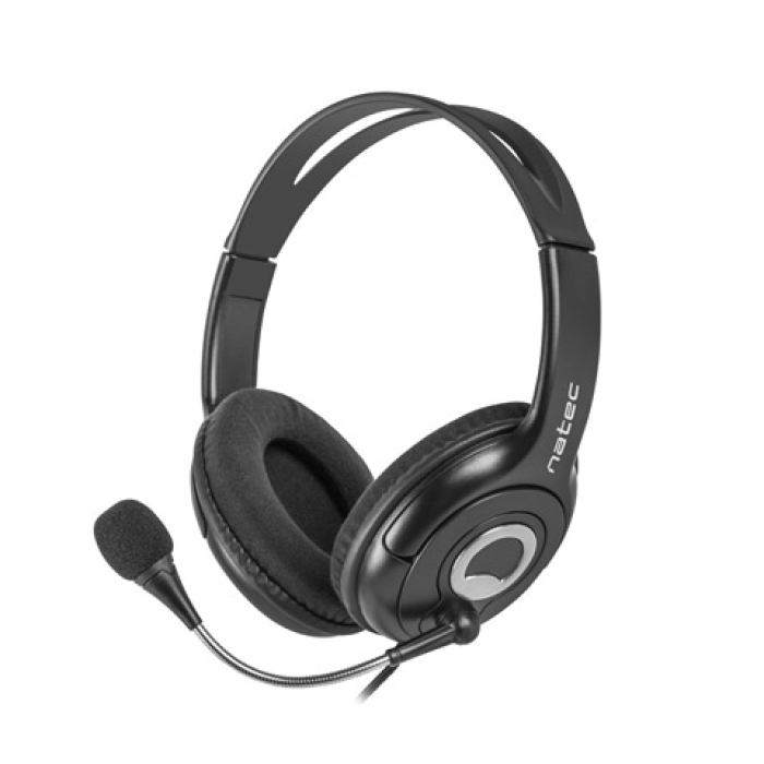 Natec Headset Bear 2 With Microphone Black на супер цена