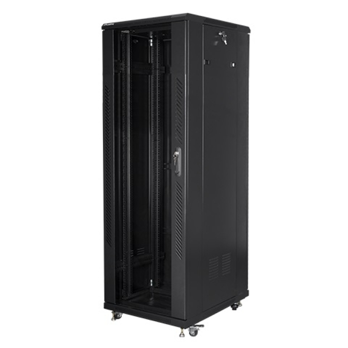 Lanberg rack cabinet 19" free-standing 37U / 600x800 self-assembly flat pack, black (тъмнейл - 2)