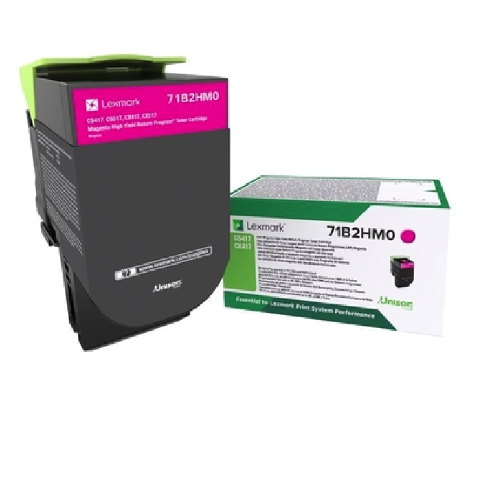 Lexmark 71B2HM0 CS/CX417, 517 Magenta Return Programme 3.5K Toner Cartridge на супер цена