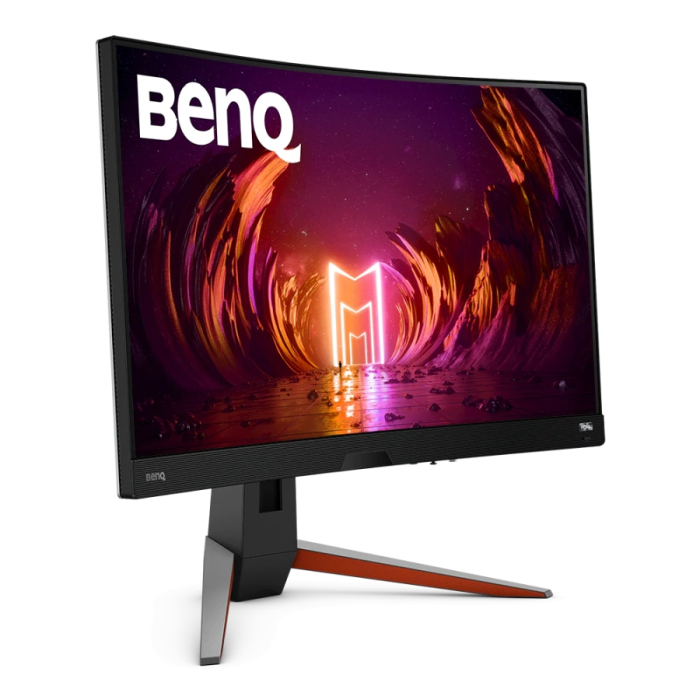 BenQ MOBIUZ 2K EX2710R, 27'' VA, 165Hz, 1ms, 2560x1440 QHD, 16:9 Curved Gaming, FreeSync Pro, P3 90%, sRGB, Flicker-free, Light Tuner,HDR 400, HDRi, B.I.+, LBL, Black eQualizer, 1000:1, 400 cd/m2, treVolo 2x2W+5W woofer, 2xHDMI 2.0, DP, Height A (тъмнейл - 2)