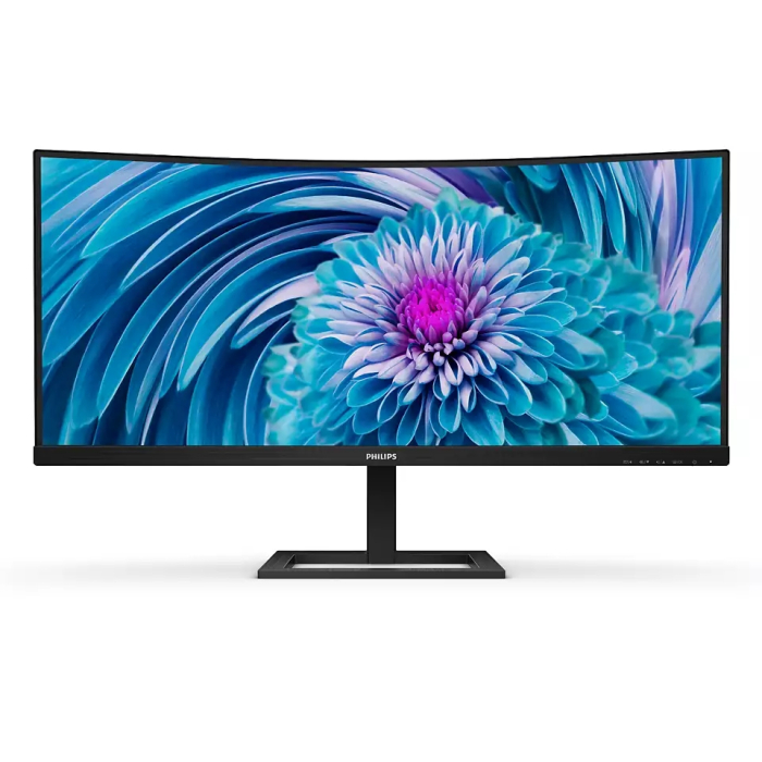 Philips 346E2CUAE, 34" Curved 1500R VA WLED, 3440x1440@100Hz, 4ms GtG, 1ms MPRT, 300cd m/2, 3000:1, Mega Infinity DCR, Adaptive Sync, FlickerFree, Low Blue Mode, 5Wx2, Tilt, Height Adjust, HDMI, DP, USB hub на супер цена