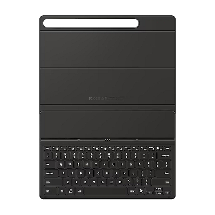 qSamsung Tab S10+/S9+ Book Cover Keyboard Black, отпред