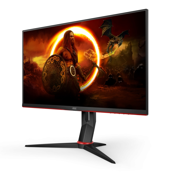 AOC 27G2SPU/BK, 27" IPS WLED, 1920x1080@165Hz, 4ms GtG, 1ms MPRT, 250cd/m2, 1000:1, DCR 80M:1, AdaptiveSync, FlickerFree, Low Blue Light, 2Wx2, Tilt, Height Adjust, Pivot, Swivel, D-SUB, 2xHDMI, DP, USB hub (тъмнейл - 1)