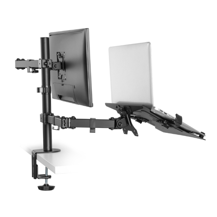 Neomounts by NewStar Flat Screen & Notebook Desk Mount (clamp/grommet) (тъмнейл - 3)