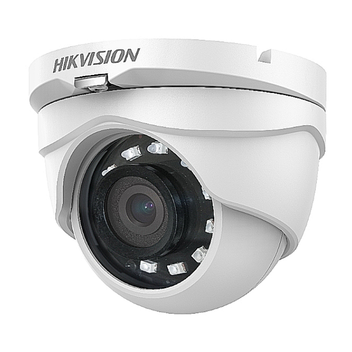 HikVision HD-TVI Fixed Turret Camera 2MP, 2.8 mm, Smart IR up to 20 m, DWDR, IP67, 12Vdc/3W, One port for four switchable signals (TVI/AHD/CVI/CVBS)