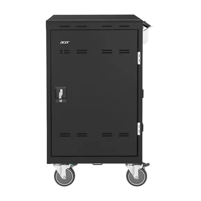 ACER Charging cart 32 slots, supports Laptops, Chromebooks, Tablets up to 15.6'', 2 point steel locking mechanism,Smart cycle charching technology, Streamlined cable and power management, Solid Steel