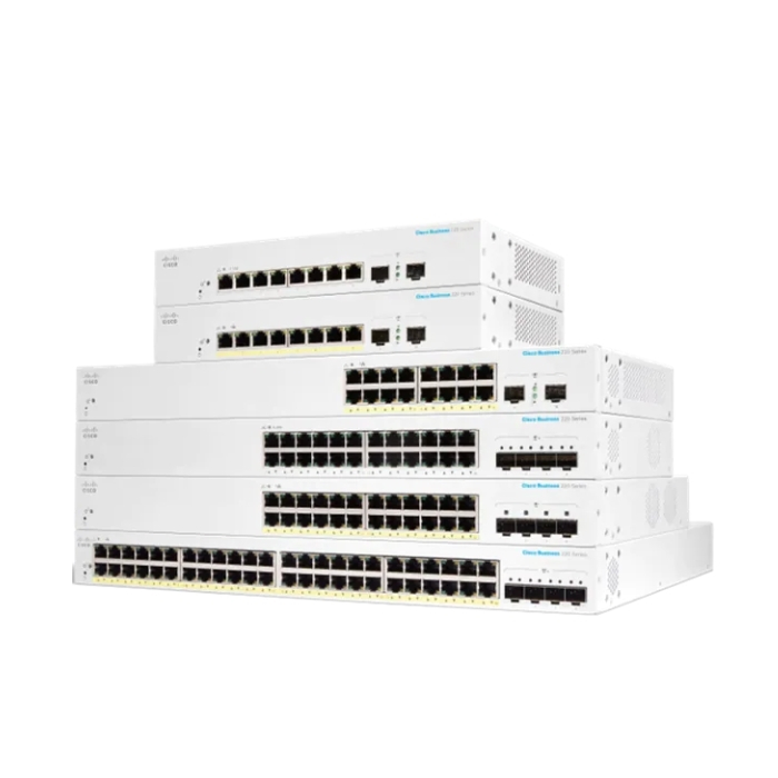 Cisco CBS220 Smart 8-port GE, PoE, Ext PS, 2x1G SFP на супер цена