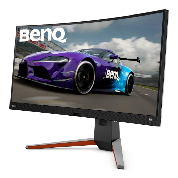 BenQ MOBIUZ EX3415R, 34'' IPS, 144hz, 1ms, 3440x1440, 21:9 Curved Gaming, FreeSync Premium, Flicker-free, Light Tuner, DCI P3 98%, HDR 400, HDRi, B.I.+, LBL, Black eQualizer, 1000:1, 400 nit, treVolo 2x2W+5W woofer, 2x HDMI 2.0, DP, Height Adj., (тъмнейл - 1)