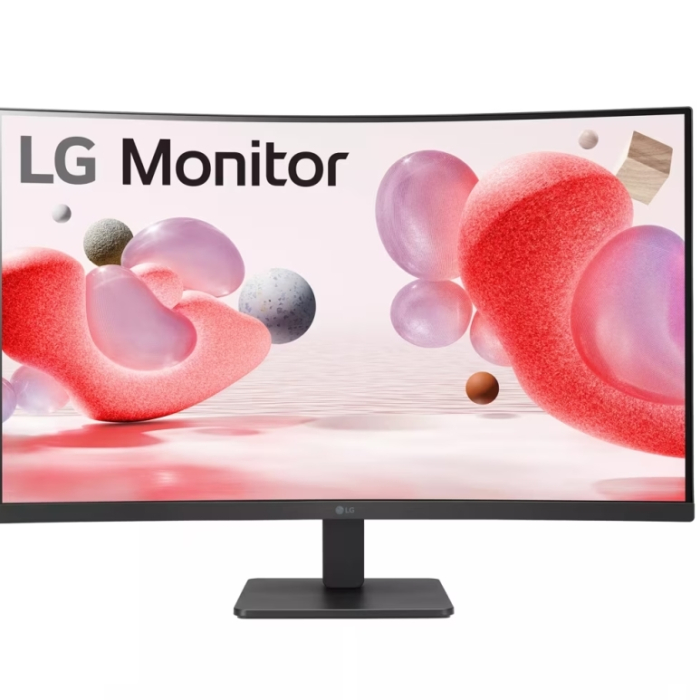 LG 32MR50C-B, 31.5" VA, Curved Display, 5ms (GtG at Faster), 100Hz, 3000:1, Dynamic Action Sync, 250 cd/m2, Full HD 1920x1080, sRGB 99%, AMD FreeSync, Flicker Safe, Reader Mode, D-Sub, HDMI, Headphone Out, Tilt, Black