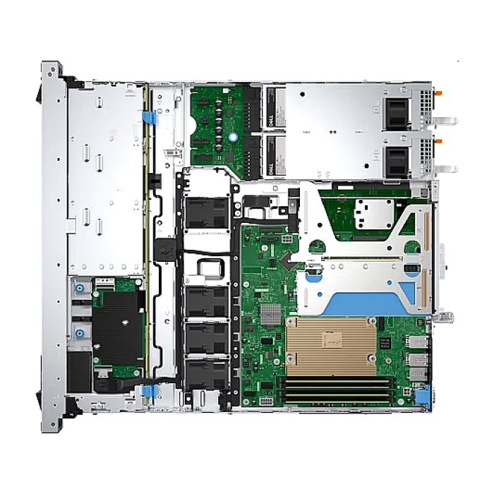 Dell PowerEdge R360, Chassis 4 x 3.5, Intel Xeon E-2414 (4C/4T, 12M Cache, up to 4.50 GHz), 16GB (1x16GB) 4800MHz UDIMM ECC, 1x 2TB Hot-Plug, Rails, Bezel, Broadcom 5720 Dual Port LOM, PERC H355, iDRAC9 Enterprise 16G, Single 700W Titanium PSU, 3Y Basic (тъмнейл - 1)