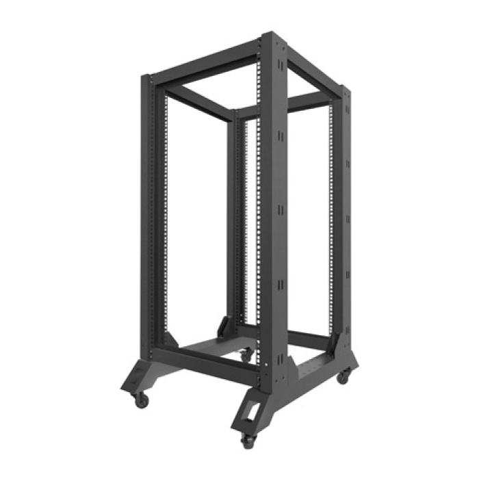 Lanberg open rack 22U 600x800, black (тъмнейл - 4)