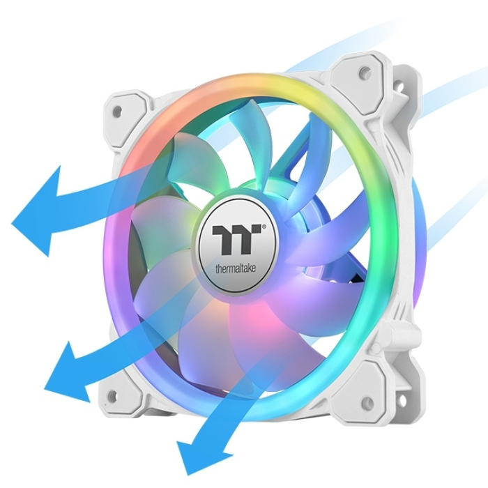 Thermaltake SWAFAN 14 RGB Radiator Fan TT Premium Edition 3 Pack White (тъмнейл - 2)