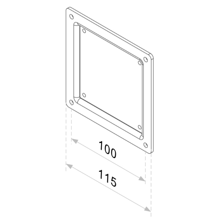 Neomounts by NewStar VESA Conversion Plate - VESA 75 to 100