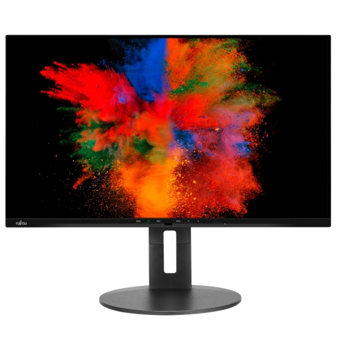 Fujitsu DISPLAY P27-9 TS QHD 27" UWide, PL, IPS, 5ms, 1000:1, 350cd/m2, 2560x1440 2K, 100% sRGB, 1xDP Out(Daisy Chain), 1xDP1.2, 1xHDMI 1.4, 4xUSB, 1xUSB-C 65W, GB LAN, 6-in-1 stand, Sp.2x2W, HAdj.150mm, Rot. 90°,Tilt angle -5°/+35°, Sw.angle 345°, B