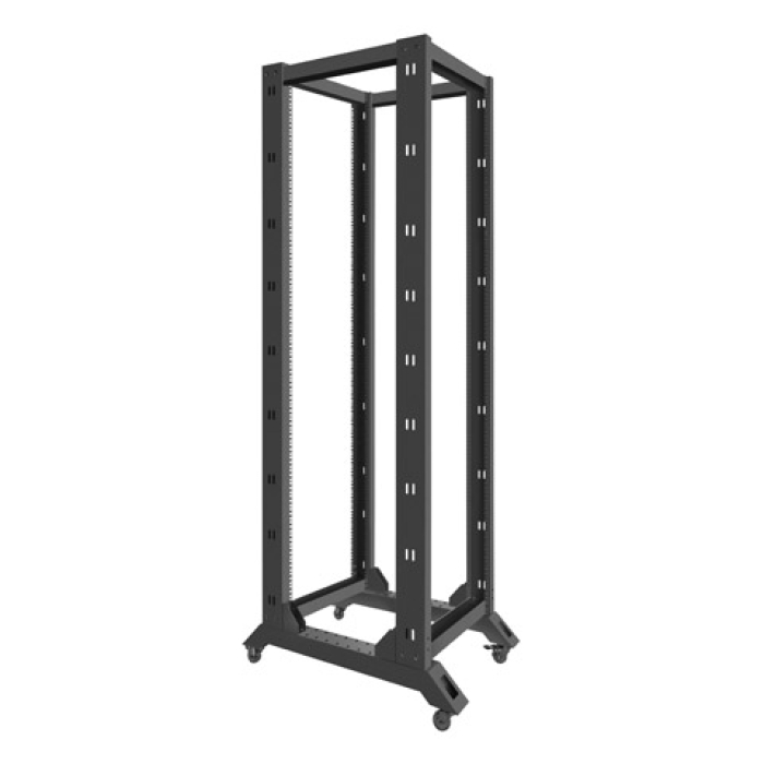 Lanberg open rack 42U 600x800, black (тъмнейл - 4)