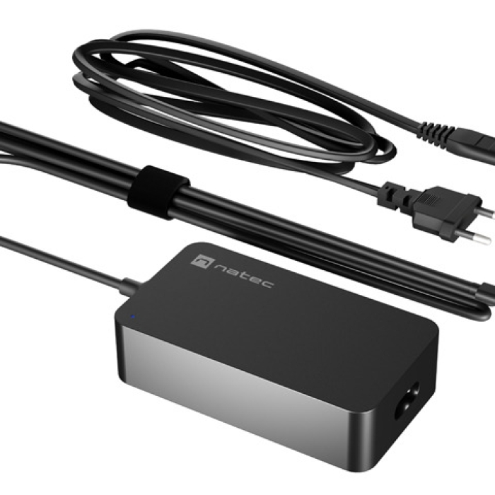 Natec Universal Laptop-Tablet-SP Charger Grayling USB-C 65W на супер цена