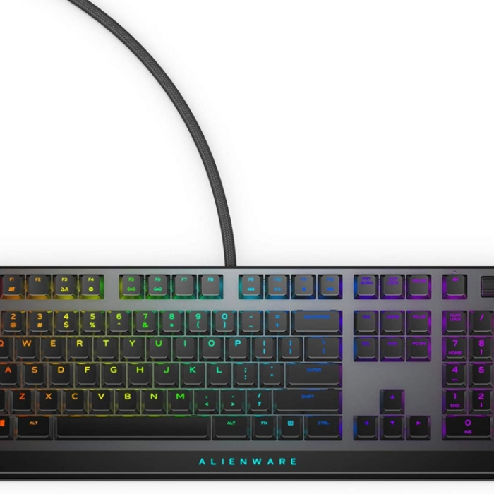 Dell Alienware 510K Low-profile RGB Mechanical Gaming Keyboard - AW510K (Dark Side of the Moon) на супер цена