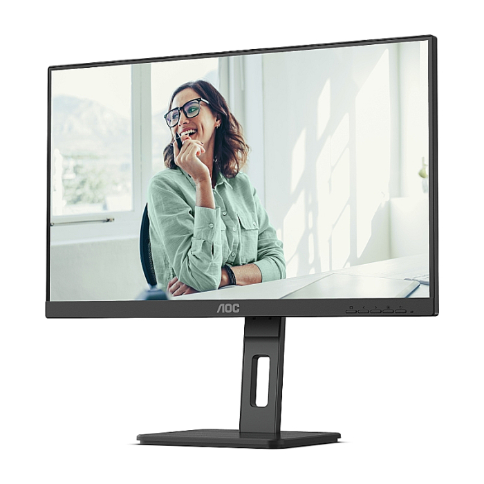 AOC 24P3CV, 23.8" IPS WLED, 1920x1080@75Hz, 4ms GtG, 300cd m/2, 1000:1, 50M:1 DCR, Adaptive Sync, FlickerFree, Low Blue Light, 2Wx2, Tilt, Height Adjust, Pivot, Swivel, HDMI, DP, USB hub (тъмнейл - 2)