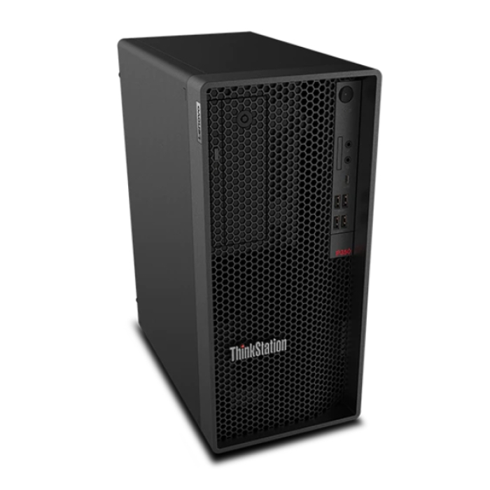 Lenovo ThinkStation P350 TW, Intel Core i9-11900K (3.5GHz up to 5.3GHz, 16MB), 32GB (2x16GB) DDR4 3200MHz, 512GB SSD, Intel UHD Graphics 750, NVIDIA RTX A2000 6GB, KB, Mouse, SD Card Reader, 750W Power Supply, Win 10 Pro, 3Y Onsite (тъмнейл - 1)