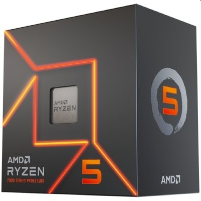 AMD Ryzen 5 7600 6C/12T (3.8GHz / 5.1GHz Boost, 38MB, 65W, AM5) на супер цена