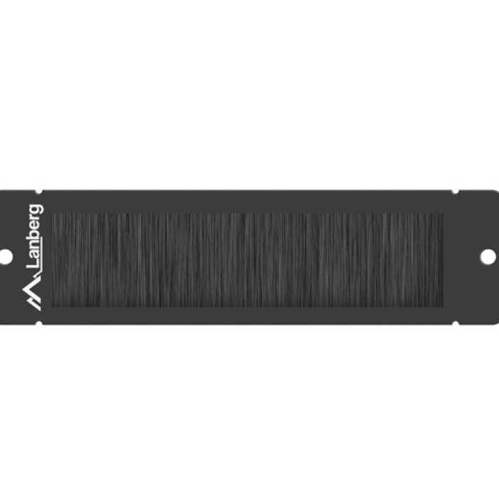 Lanberg 10" cable entry brush panel, black (тъмнейл - 1)