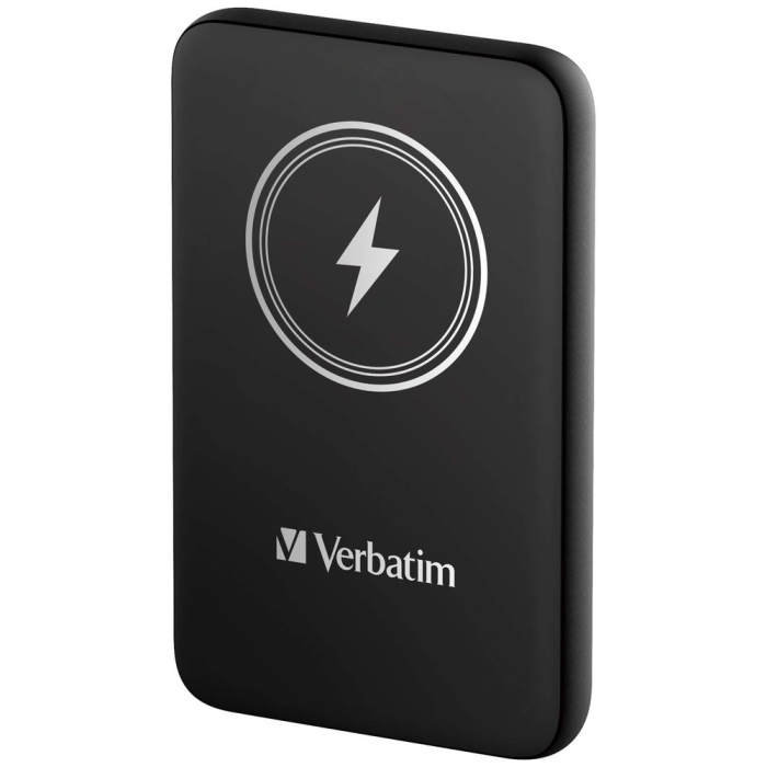 Verbatim MCP-10BK Power Pack 10000 mAh with UBS-C® PD 20W / Magnetic Wireless Charging 15W Black (тъмнейл - 1)