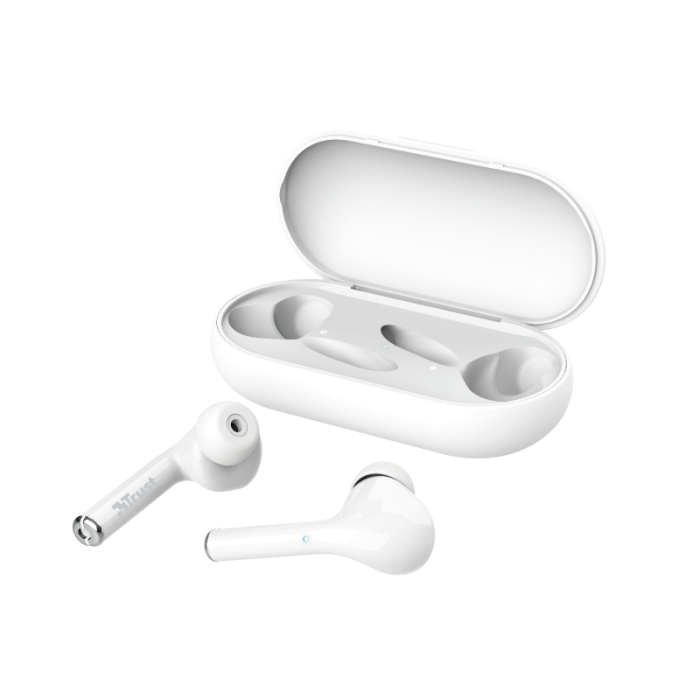 TRUST Nika Touch Bluetooth Earphones White (тъмнейл - 1)