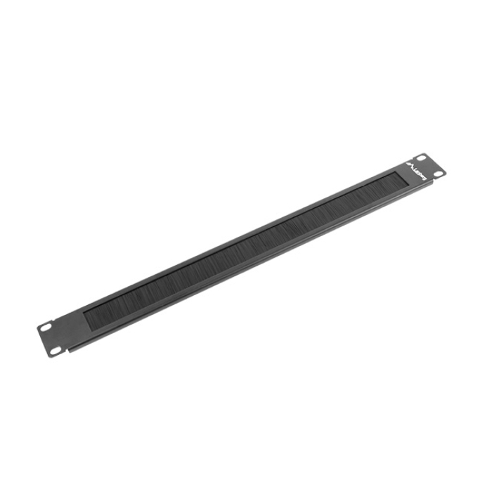 Lanberg 19" brush panel 1U, black