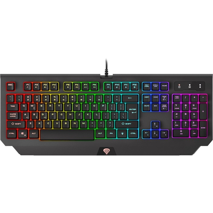 Genesis Gaming Combo Set 4In1 Cobalt 330 RGB Keyboard + Mouse + Headphones + Mousepad, US Layout (тъмнейл - 3)