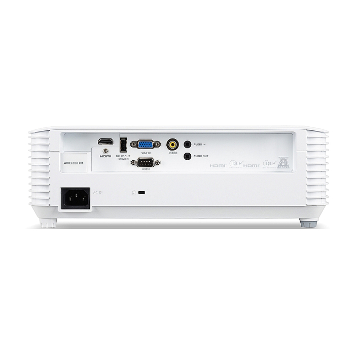 Acer Projector H5386BDi, DLP, WXGA (1280 x 720), 5000 ANSI Lumens, 20000:1, 3D, Wireless dongle included, HDMI, VGA, RS-232, Audio in, RCA, Wifi, Speaker 3W, Bag, 2.75kg, White + Acer Nitro Gaming Mouse Retail Pack (тъмнейл - 4)