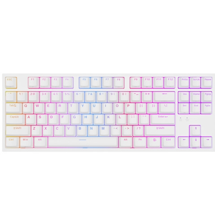 Genesis Gaming Keyboard Thor 404 TKL White RGB Backlight US Layout Brown Switch