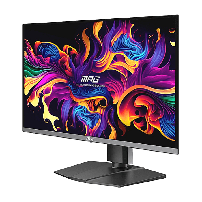 MSI MPG 271QRX QD-OLED, 26.5", 360Hz, 0.03ms, WQHD 2560x1440, Oled Care 2.0, Fanless Design with Graphene, ClearMR 13000, KVM, Mystic Light, AI VISION, 250 nits, 1500000:1, 100M;1, DP (1.4a), 2x HDMI (2.1), Type-C (DP alt. PD 90W), USB HUB, Adj.Stand (тъмнейл - 1)