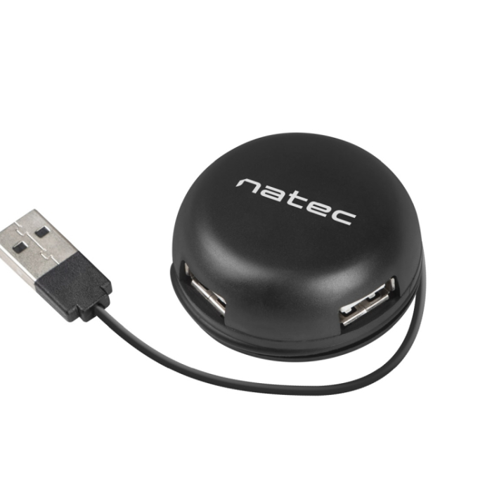 Natec usb 2.0 hub bumblebee 4-port black на супер цена