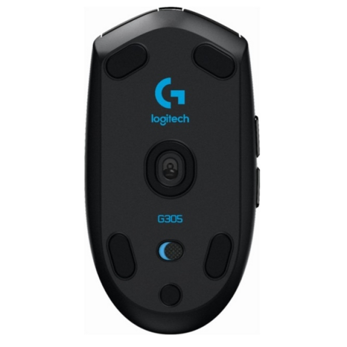 Logitech G305 Wireless Mouse, Lightsync RGB, Lightspeed Wireless, HERO 12K DPI Sensor, 400 IPS, 6 Programmable Buttons, Black (тъмнейл - 4)