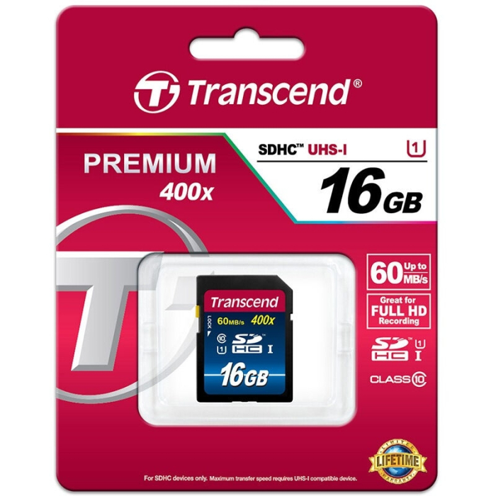 Transcend 16GB SDHC UHS-I Premium (Class 10) (тъмнейл - 1)