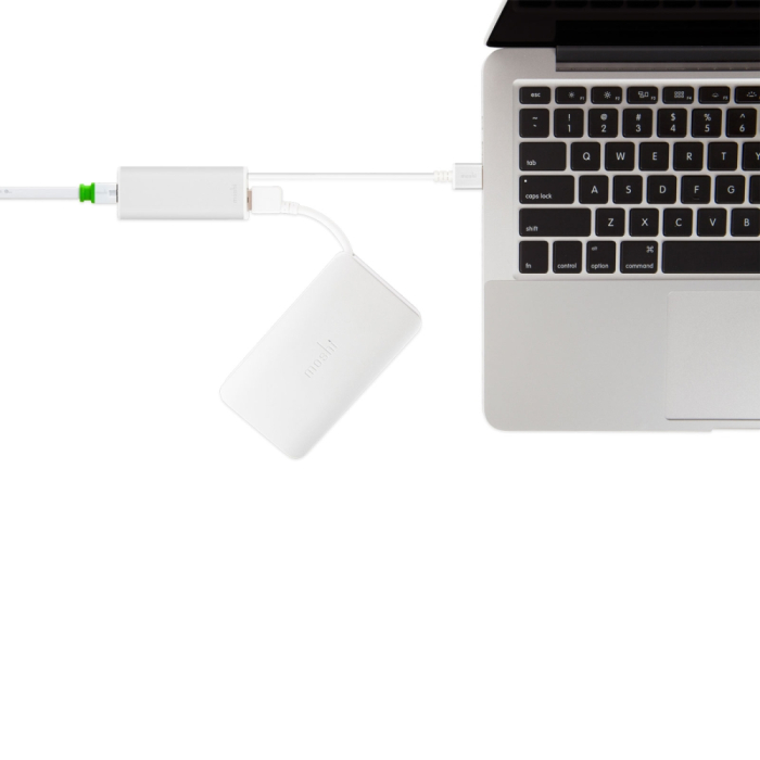 Moshi USB 3.0 to Gigabit Ethernet Adapter, Silver (тъмнейл - 2)