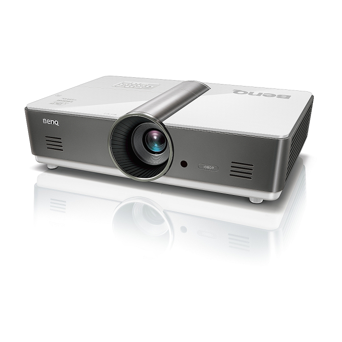 BenQ MH760, DLP, 1080p (1920x1080), 3 000:1, 5000 ANSI Lumens, VGA, HDMI, RCA, LAN, Speakers 2x10W, 3D Ready, White (тъмнейл - 1)