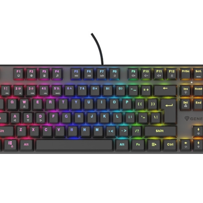 Genesis Mechanical Gaming Keyboard Thor 303 TKL Silent Switch RGB Backlight US Layout Black на супер цена