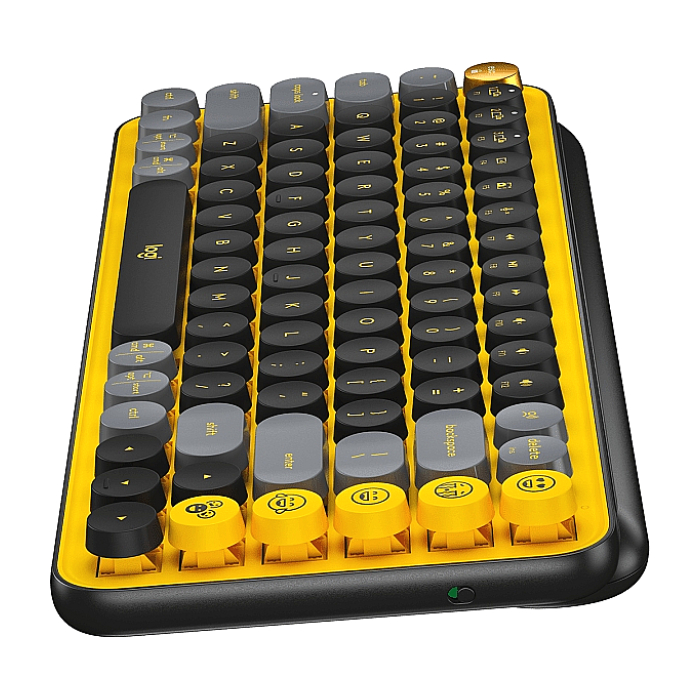 Logitech POP Keys Wireless Mechanical Keyboard With Emoji Keys - BLAST_YELLOW - US INT'L - INTNL (тъмнейл - 2)