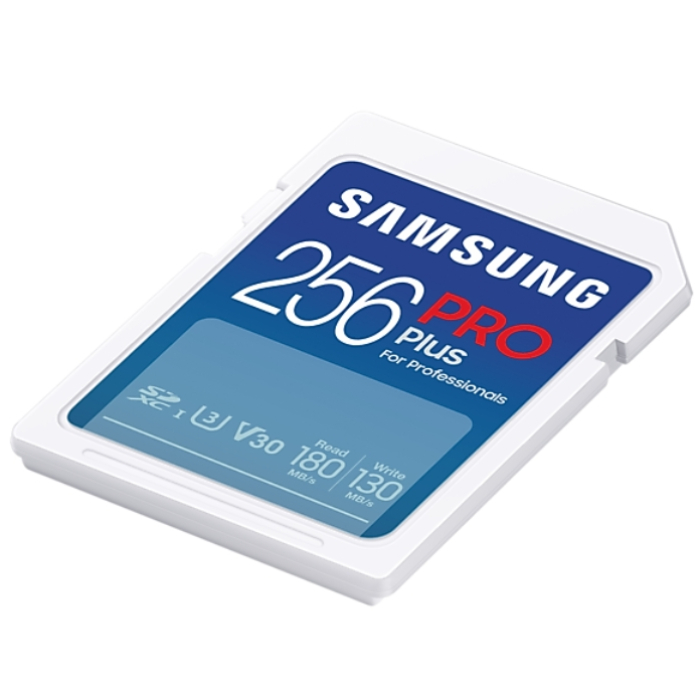 Samsung 256GB SD Card PRO Plus, UHS-I, Read 180MB/s - Write 130MB/s (тъмнейл - 3)