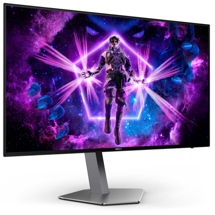 AOC AG276QZD, 26.5" OLED WLED, 2560x1440@240Hz, 0.03ms GtG, 1000cd/m2, 1000000:1, DCR 80M:1, Adaptive Sync, FlickerFree, Low Blue Light, 5Wx2, Tilt, Height Adjust, Pivot, Swivel, 2xHDMI, 2xDP, USB hub (тъмнейл - 1)