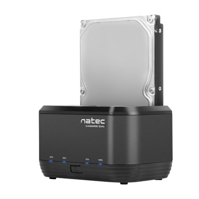 Natec HDD Docking Station Kangaroo Dual SATA USB 3.0 (тъмнейл - 1)