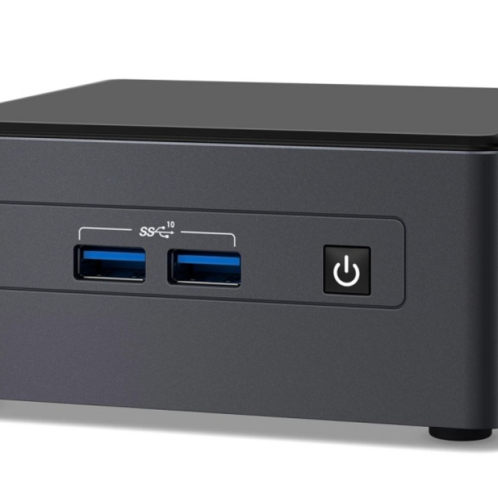 Intel Personal Computer Barebone INTEL NUC 11 Pro (Ultra Compact Form Factor, System on Chip (SoC), iCore i3 Mobile 1115G4 (S1449), Bus 4GT/sec, DDR4 3200MHz, Wi-Fi, iUHD Graphics, Black) на супер цена