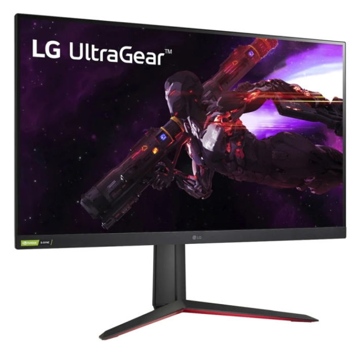 LG 32GP850-B, 32" 16:9 UltraGear Gaming, Nano IPS 1ms, QHD (2560x1440) AG, NVIDIA G-SYNC, AMD FreeSync, 165Hz, DCI-P3 98%, 1000:1, 350cd/m2, HDR 10, Adaptive-Sync, HDMI, DisplayPort, USB (1up/2down), Height, Tilt, Pivot, Headphone Out, Black (тъмнейл - 2)